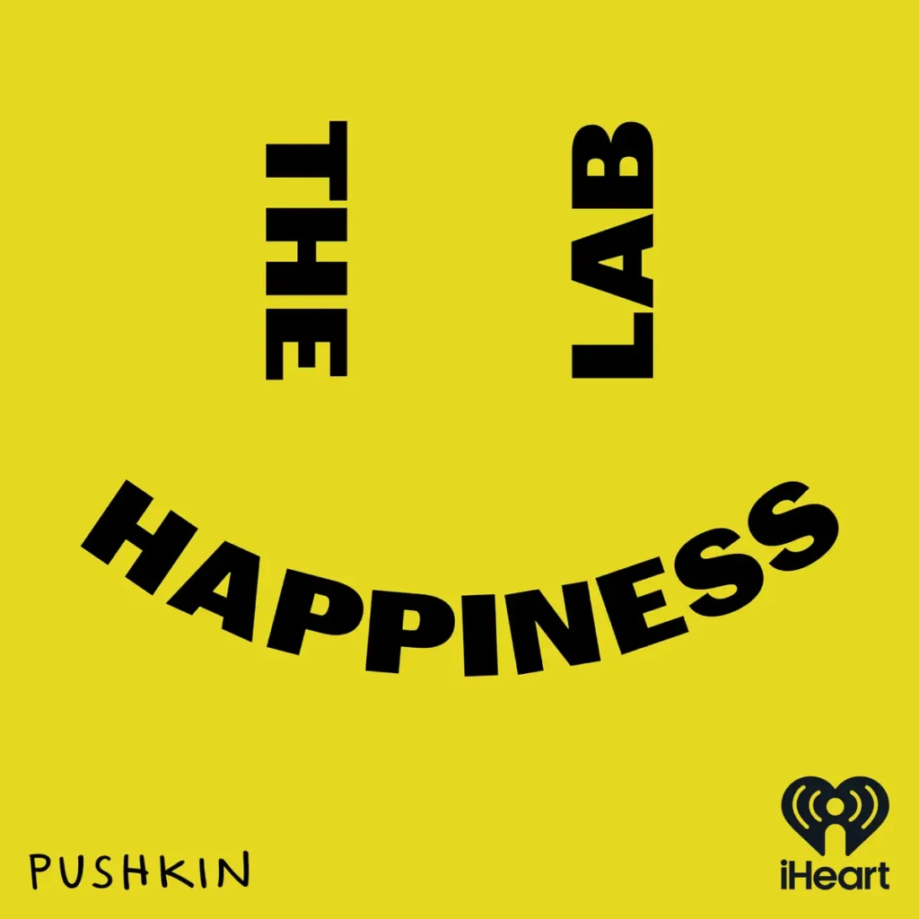 The logo for The Happiness Lab, a science-backed podcast on what makes us happy