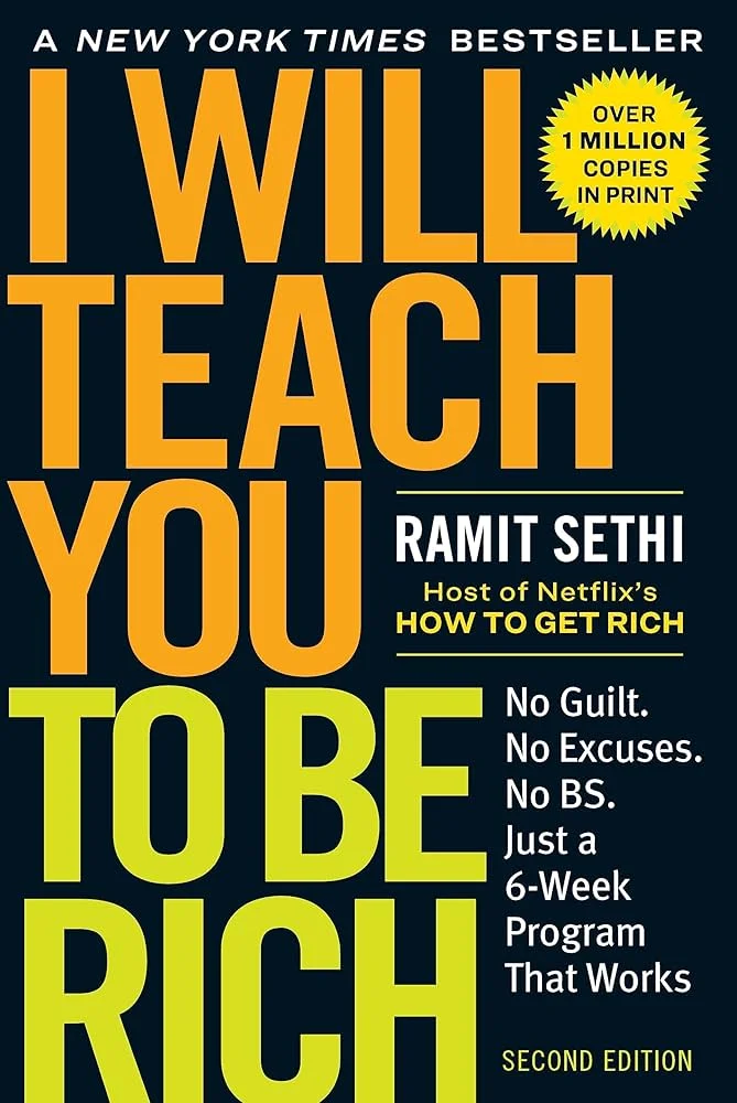 The book cover of "I Will Teach You to Be Rich" by Ramit Sethi, a practical book for personal finance