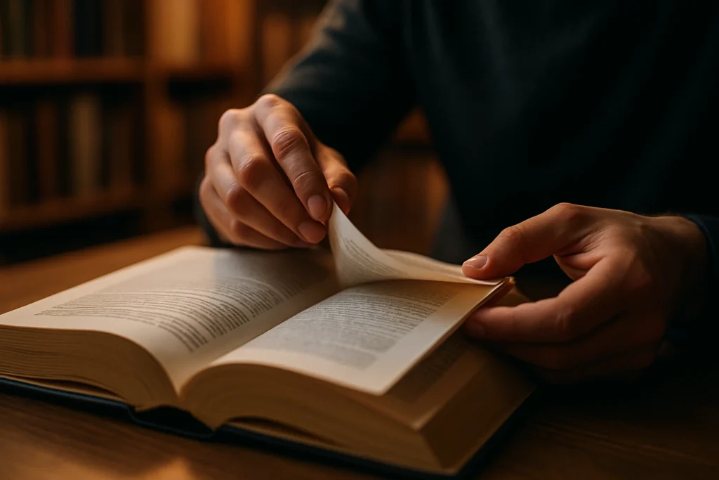 A person engaged in lifelong learning by reading a book, a key part of mental development