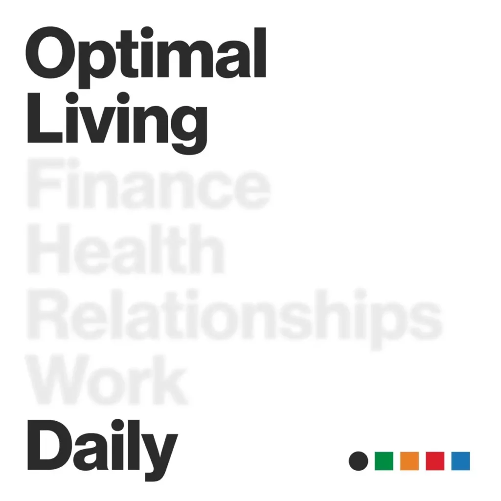 The logo for Optimal Living Daily, a podcast for short, daily boosts of inspiration