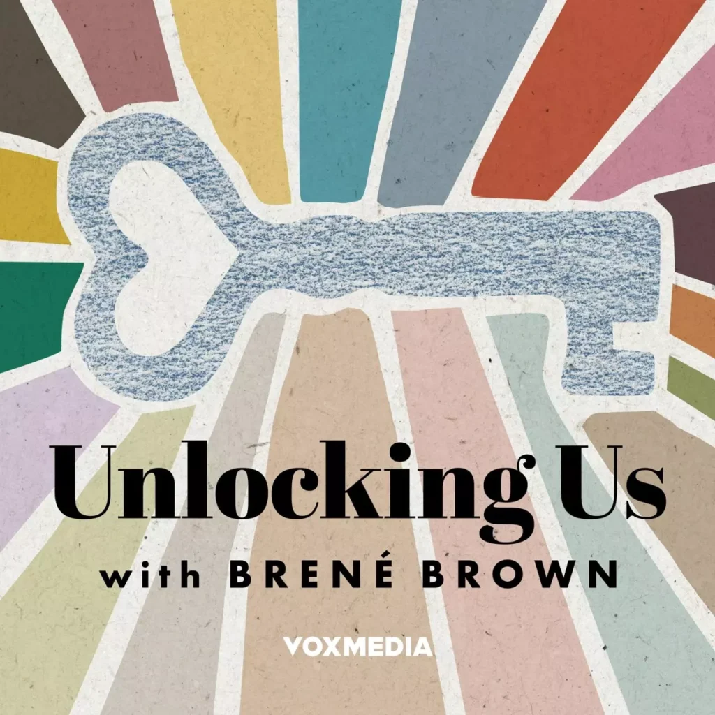 The logo for Unlocking Us with Brené Brown, a top psychology podcast